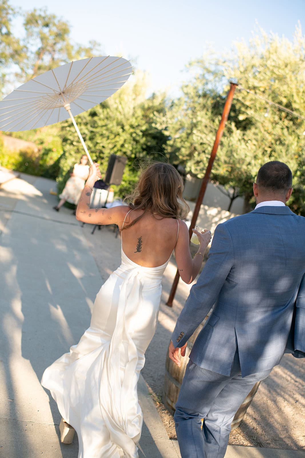 couple at their small intimate wedding