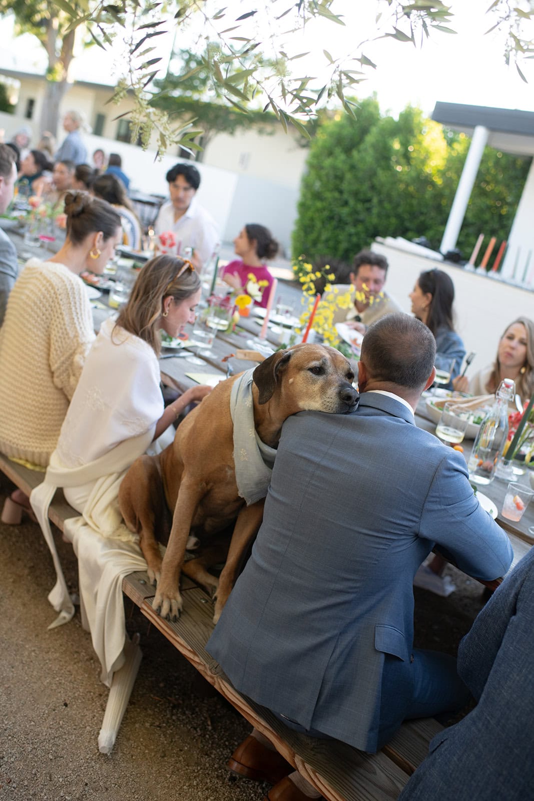 reception decor at a small intimate wedding