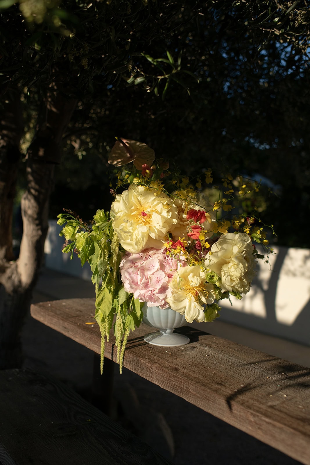 reception at a small intimate wedding